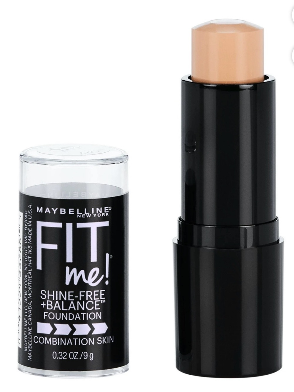 Maybelline Fit Me Shine Free + Balance Stick Foundation Makeup 115 Ivory New